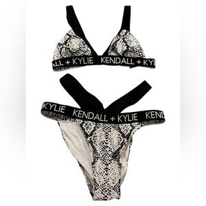 Kendall and Kylie Snake Print Swimwear